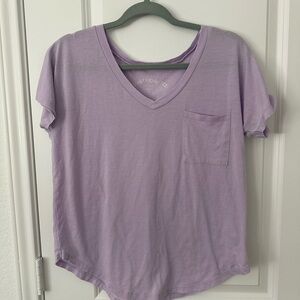 Aero Girlfriend V-Neck Shortsleeve T-shirt Women's Top